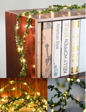 Dekoratif Yapay Yapraklı Sarmaşık Gün Işığı Peri Led (3 Mt)
