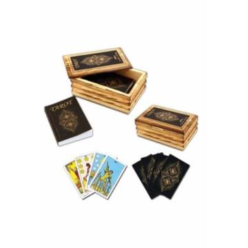 Ahşap Kutulu 78 Kartlı Tarot Seti