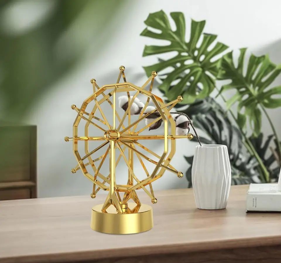 Dönme Dolap Usb'li Sürekli Hareket Eden Gold Denge Topu