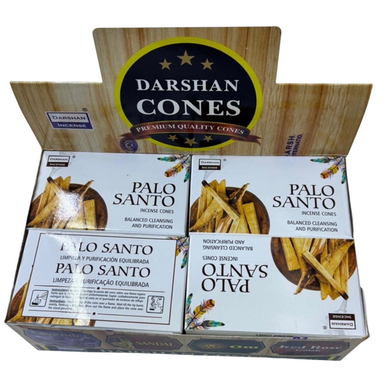 Darshan Palo Santo Konik Tütsü Incense Cones (120 Adet)