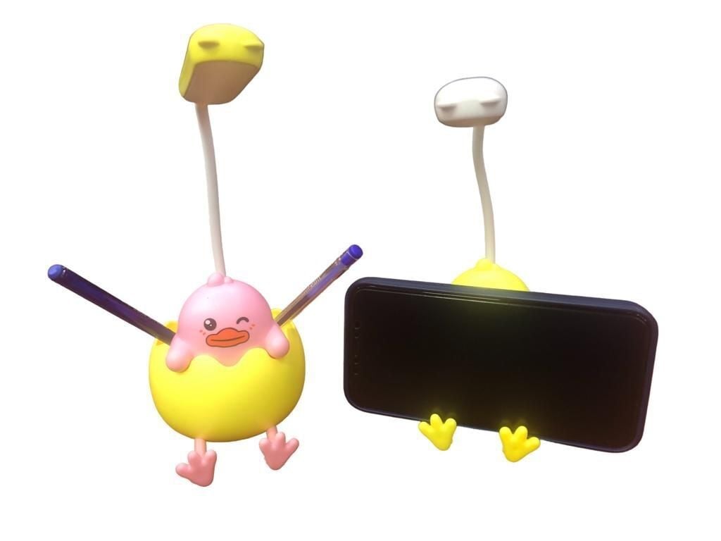 Usb Şarjlı Dinazor Masa Lambası Kalemlik Telefon Tutucu