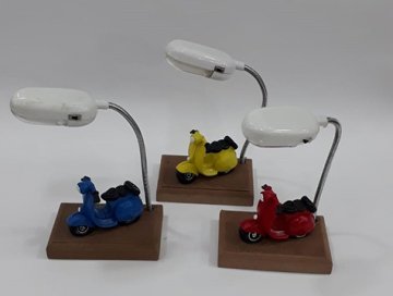 Dekoratif Motorsiklet Tasarımlı Masa Lambası Biblo