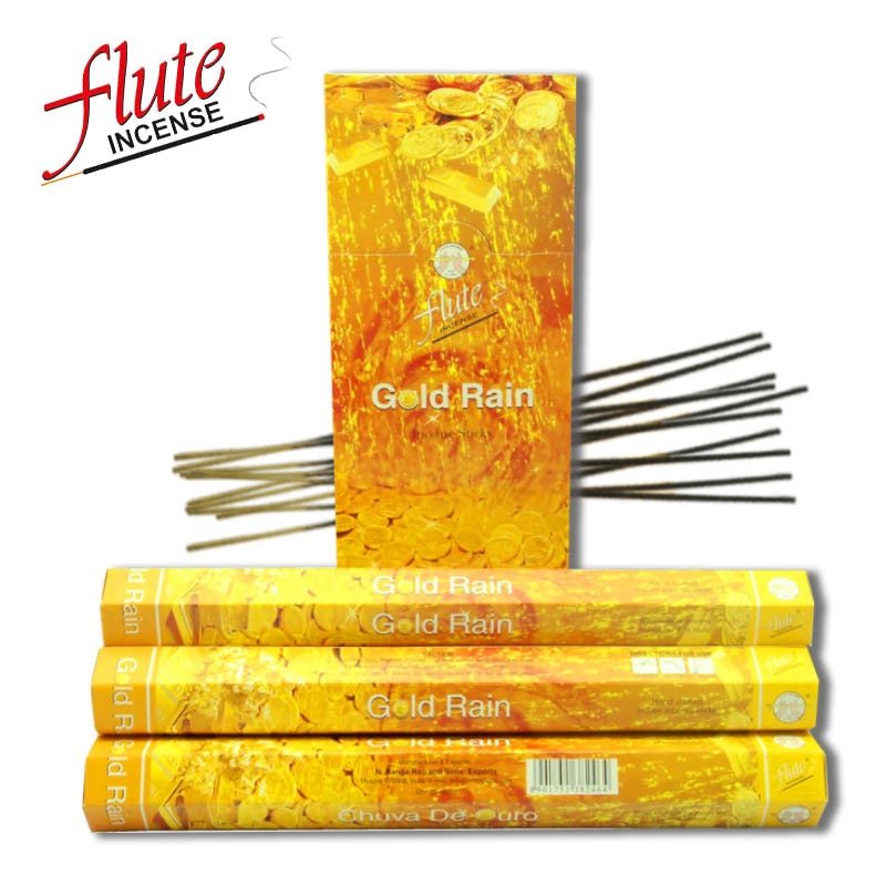 Flute Gold Rain Alt n Ya mur ubuk T ts Incense Sticks 120 Adet