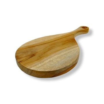 Oval Tasarım Ahşap Kesme ve Sunum Tahtası Küçük