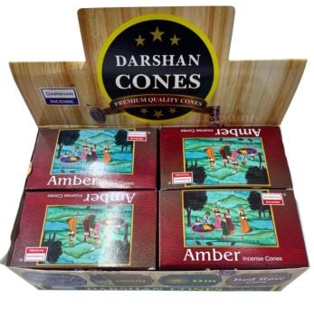 Darshan Amber (Kehribar) Konik Tütsü İncense Cones (120 Adet)