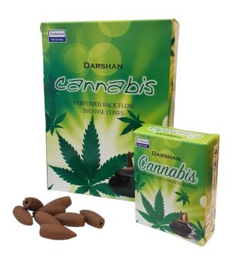 Darshan Canabis Geri Akış Back Flow Konik Tütsü (120 Adet)