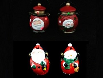 Işıklı  Renk Değiştiren Kandil (Noel Baba Kardan Adam)