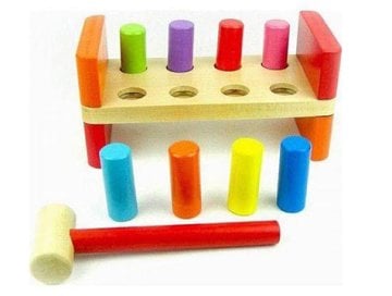 Ahşap Eğitici Tak Çak Oyunu - Çivi Çakma Oyunu