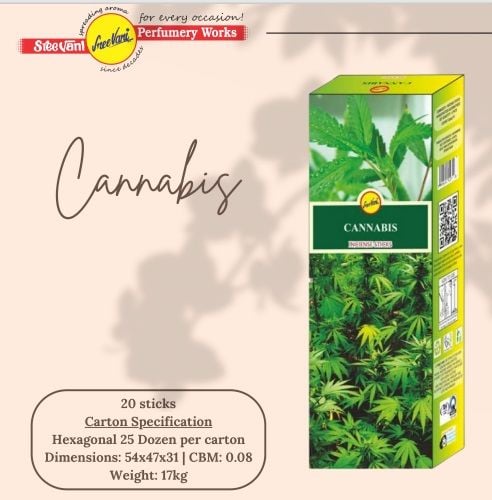 Sree Vani Cannabis Çubuk Tütsü İncense Sticks (120 Adet)