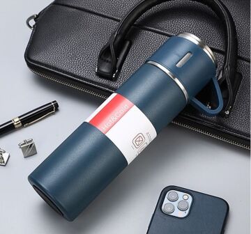 Set Kutulu Termos Lacivert 500 ML