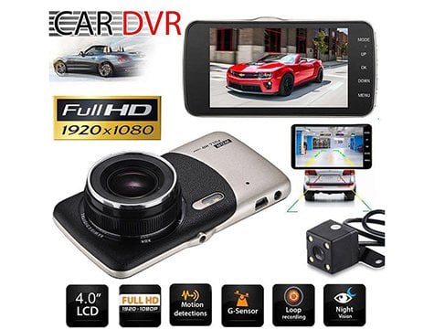 AngelEye KS-522 WDR Full HD 1080P Çift Kameralı Araç Video Kaydedici Kamera