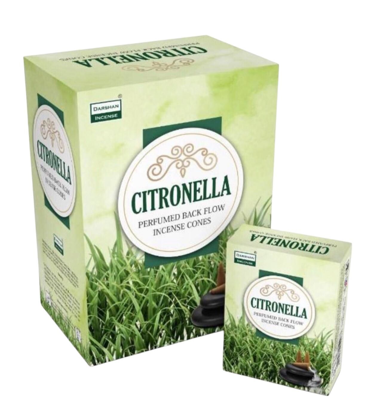 Darshan Citronella Geri Akış Back Flow Konik Tütsü (120 Adet)