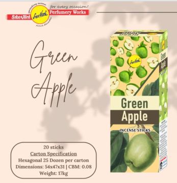 Sree Vani Green Apple Kokulu Çubuk Tütsü İncense Sticks (120 Adet)
