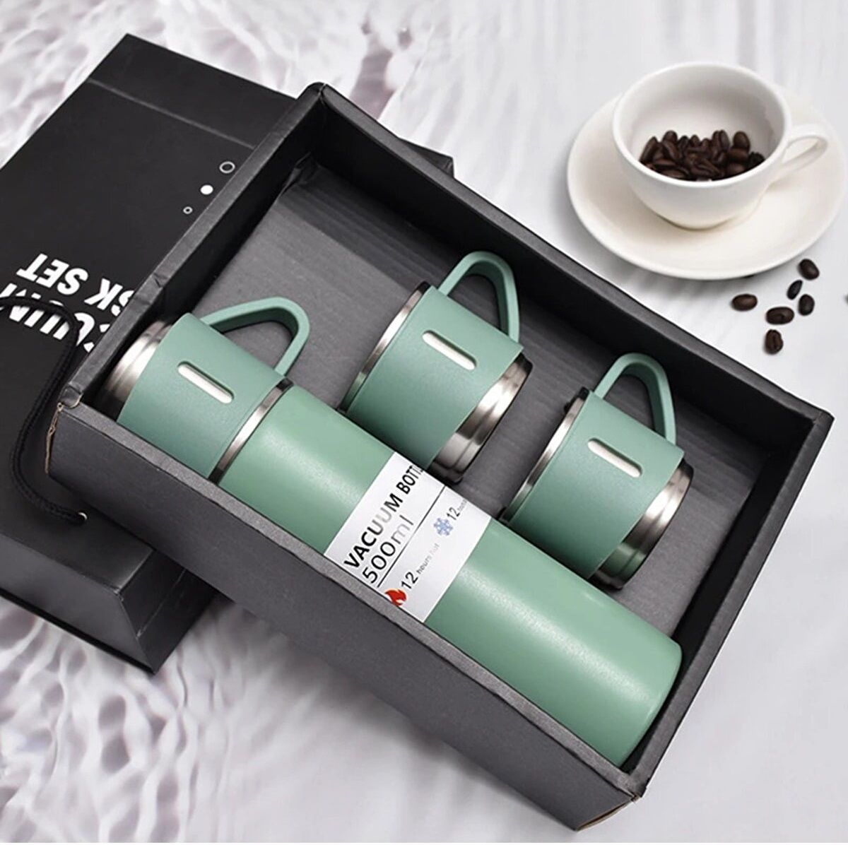 Set Kutulu Termos Yeşil 500 ML