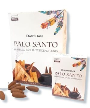 Darshan Palo Santo Geri Akış Back Flow Konik Tütsü (120 Adet)