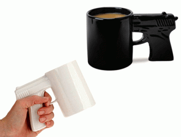 Silah Tasarımlı Kupa Bardak Gun Mug