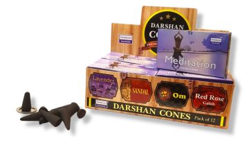 Darshan Meditation Konik Tütsü Incense Cones (120 Adet)