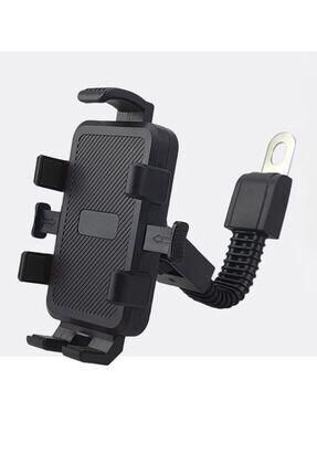 Motosiklet Bisiklet ve Scooter İçin Aynaya Takılan Telefon Tutucu
