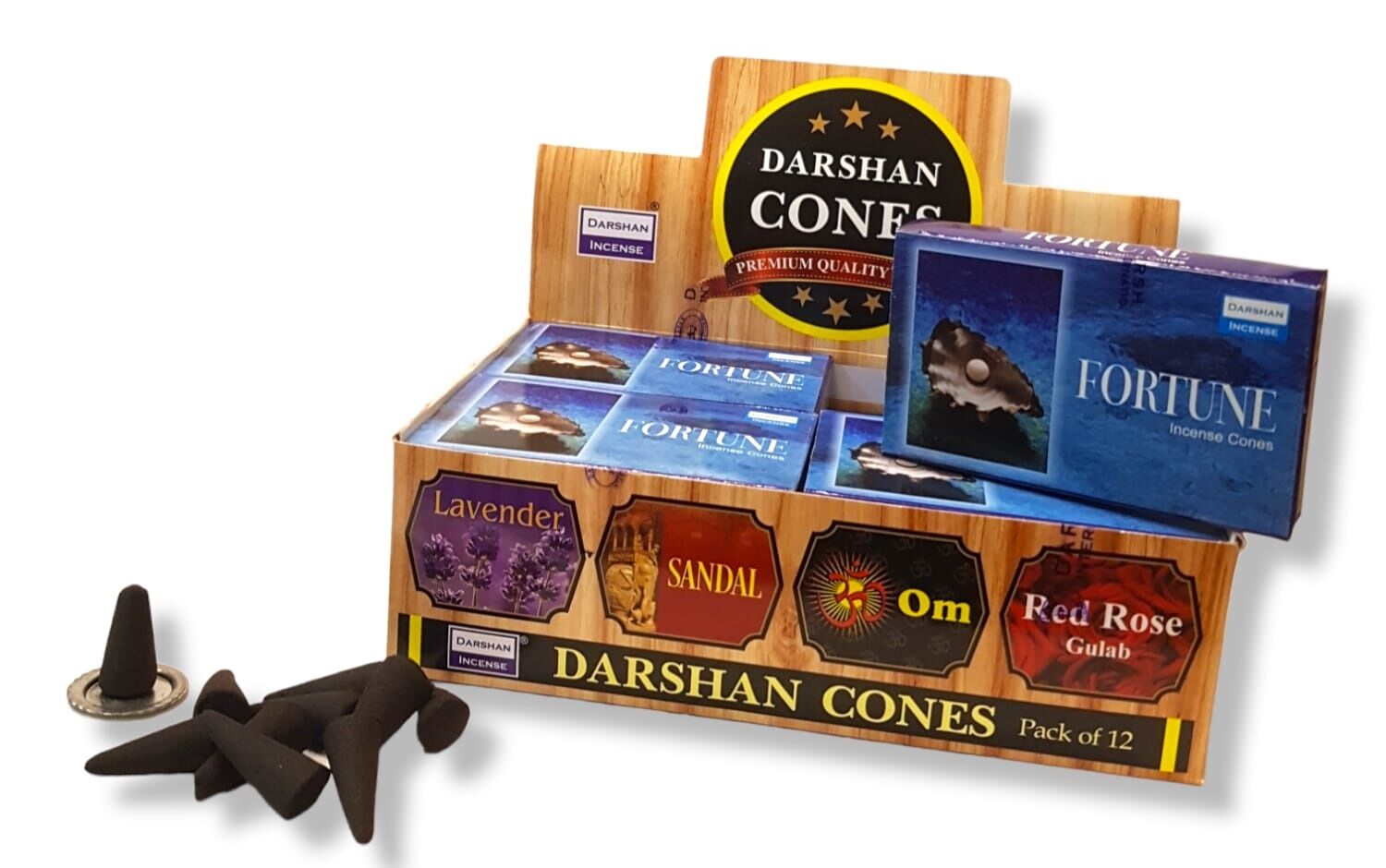 Darshan Fortune Konik Tütsü Incense Cones (120 Adet)