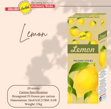 Sree Vani Lemon (Limon) Çubuk Tütsü Incense Sticks (120 Adet)