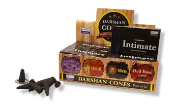 Darshan İntimate Konik Tütsü Incense Cones (120 Adet)