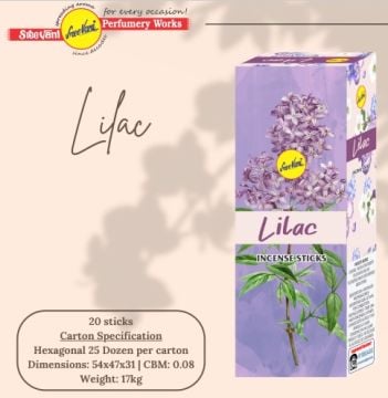 Sree Vani Lilac (Leylak) Çubuk Tütsü Incense Sticks (120 Adet)