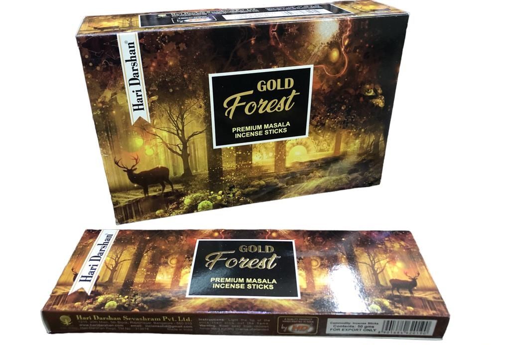 Hd Gold Forest Premium Masala Organik Çubuk Tütsü (6 Paket x 50 gr)