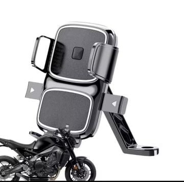 Motosiklet Bisiklet & Scooter İçin Aynaya Takılan Telefon Tutucu