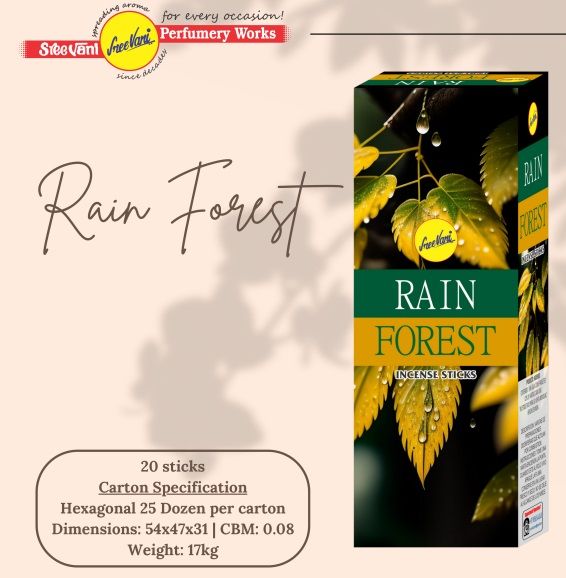 Sree Vani Rain Forset (Yağmur Ormanı) Çubuk Tütsü (120 Adet)