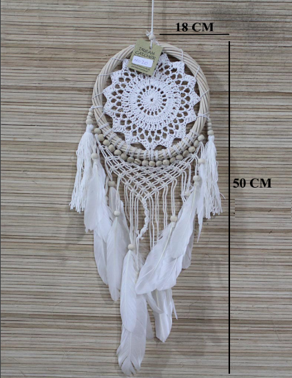 Dream Catcher Dekoratif Dantel Boncuklu Rüya Düş Kapanı