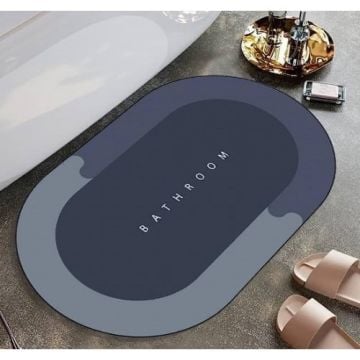 Kayma Önleyici Süper Emici Kauçuk Banyo Paspası