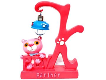 Dekoratif Işıklı Polyester Panter Biblosu