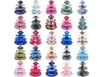 3 Katlı Kurabiyelik Cup Cake Stand