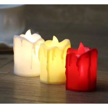 Pilli Gün Işığı Eriyen Led Tealight Mum (24 Adet)