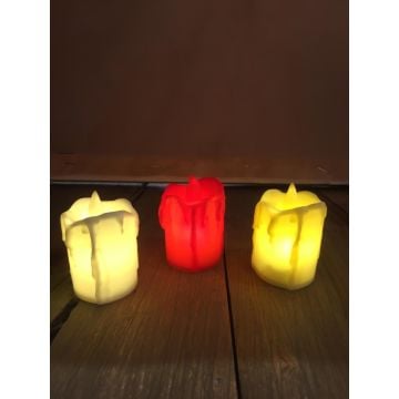 Pilli Gün Işığı Eriyen Led Tealight Mum (24 Adet)