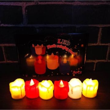 Pilli Gün Işığı Eriyen Led Tealight Mum (24 Adet)