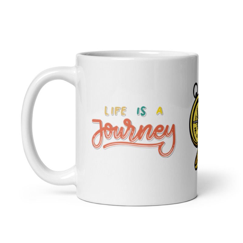 Life Is A Journey Temalı Seramik Kupa Bardak