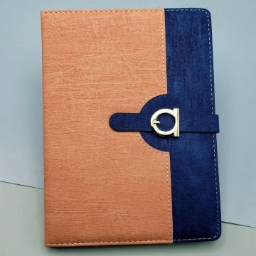 Mıknatıslı Metal Motifli Deri Ajanda Promosyon Defter