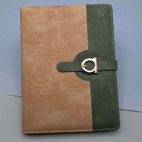 Metal Motifli Deri Ajanda Mıknatıslı Promosyon Defter