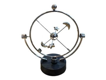 Sürekli Hareket Eden Masaüstü Ay & Yıldız Kinetik Orbital Renkli Top