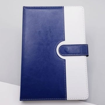 Mavi Deri Ajanda Promosyon Defter