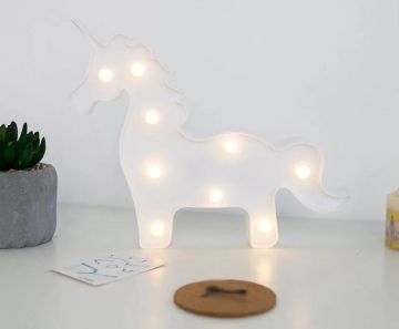Dekoratif Tek Boynuzlu At Led Gece Lambası