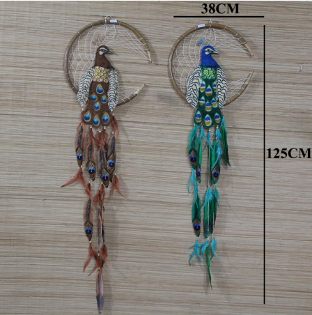 Tavus Kuşu Şeklinde Rüya Düş Kapanı Dream Catcher