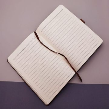 Yeşil Metal Motifli Deri Ajanda Promosyon Defter