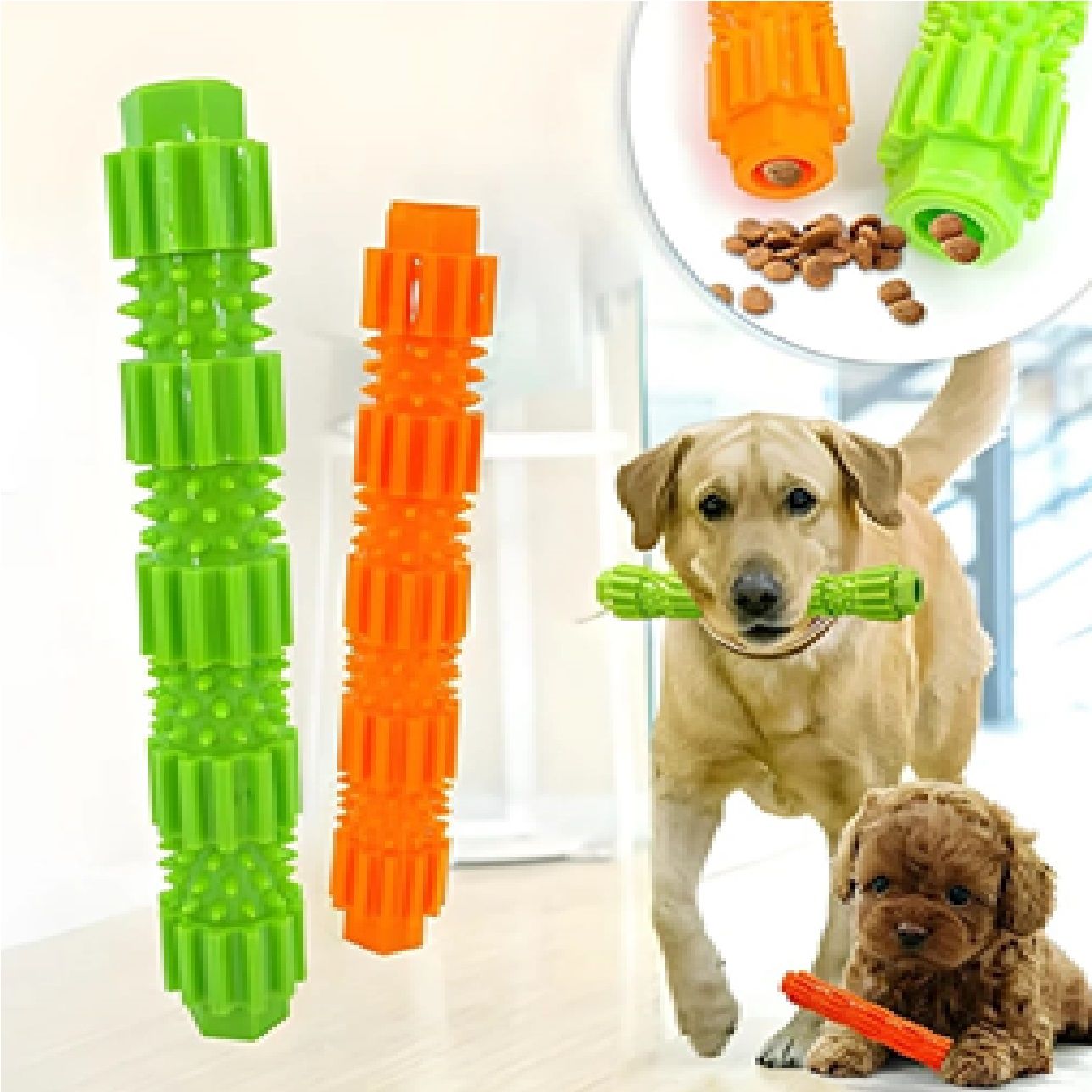 Küçük Boy Mama Hazneli Köpek Isırma Oyuncağı