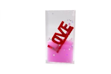 Dekoratif Batmayan Mini Simli Love Yazı Biblosu