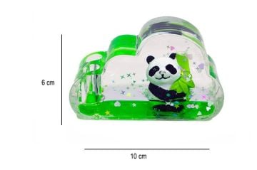 Dekoratif Batmayan Bulut Tasarımlı Panda Kalemlik Biblosu