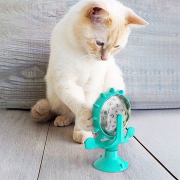 Eğlenceli Vantuzlu Zilli Değirmenli Eğitici Kedi Oyuncağı
