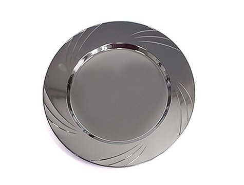 Metal Görünümlü Plastik Tabak (6 Adet)