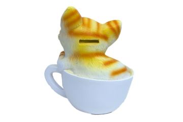 Fincanda Yavru Kedi Tasarımlı Kumbara